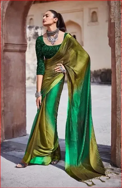 Trending Art Silk Saree without Blouse piece 