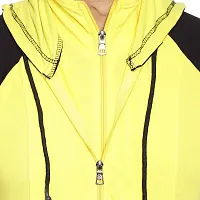 Black Collection Color Block Men Hooded Neck Half Sleeves T-Shirt-thumb4