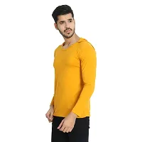 Black Collection Men Sold Cotton Lycra Hooded T Shirt-thumb2