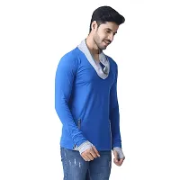 Black Collection Men's Attached Muffler Full Sleeve T-Shirt(SKU: BCN0023)-thumb4