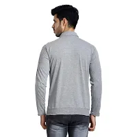 Black Collection Men's Self Design Full Sleeves Zipper T Shirt-thumb1