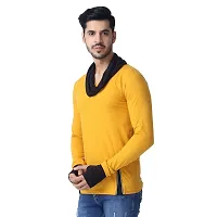 Black Collection Men's Attached Muffler Full Sleeve T-Shirt(SKU: BCN0023)-thumb2