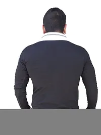 Black Collection Men's Plain Slim Fit Full Sleeve T-Shirt-thumb2