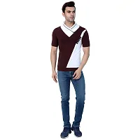 Black Collection Men's V Neck Half Sleeve T-Shirt-thumb4