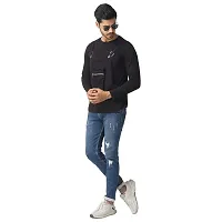 Black Collection Solid Men Dungaree Style Full Sleeve T-Shirt-thumb3