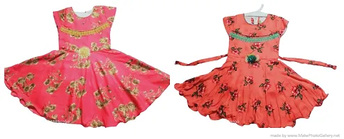 Stylish Frocks For Girl Pack Of 2