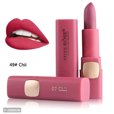 Miss rose Creme Matte Lipstick Cute Shade -49, pink, 3.4 g