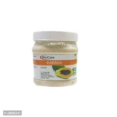 GEMBLUE BIOCARE Papaya Scrub Enriched with Vitamin E, Aloe Vera and Glycerin-thumb0