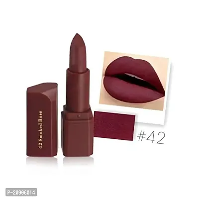 Miss rose Creme Matte Lipstick Cute Shade -42, Brown, 3.4 g