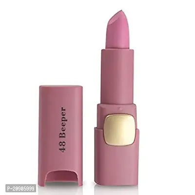 Miss rose Creme Matte Make Up Long Lasting and Waterproof Lipstick - Oval 48, pink, 3.4 g