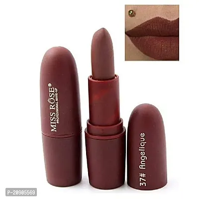 Miss rose Creme Bullet Lipstick (37 Angelique), Brown, 3.4 g-thumb2