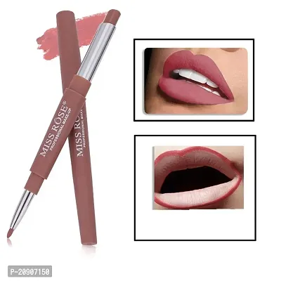 Miss Rose Lip Liner 2 In 1 Lipstick, Matte Finish - Shade-33 Orchid (2.1 G), nude, 2.1 g