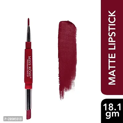 Miss Rose Lip Liner Pencils Waterproof Lip Liner Pencil Long-Lasting Pigments Lip Liner Pen Makeup Cosmetics-04, Matte Finish - Wine, 2.1 g-thumb2