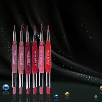 Miss Rose Lip Liner Pencils Waterproof Lip Liner Pencil Long-Lasting Pigments Lip Liner Pen Makeup Cosmetics-04, Matte Finish - Wine, 2.1 g-thumb3