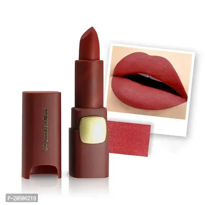 Miss rose Creme Matte Make Up Long Lasting and Waterproof Lipstick - Oval 42, Brown, 3.4 g-thumb0