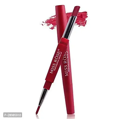 Miss Rose Lip Liner Pencils Waterproof Lip Liner Pencil Long-Lasting Pigments Lip Liner Pen Makeup Cosmetics-04, Matte Finish - Wine, 2.1 g-thumb0