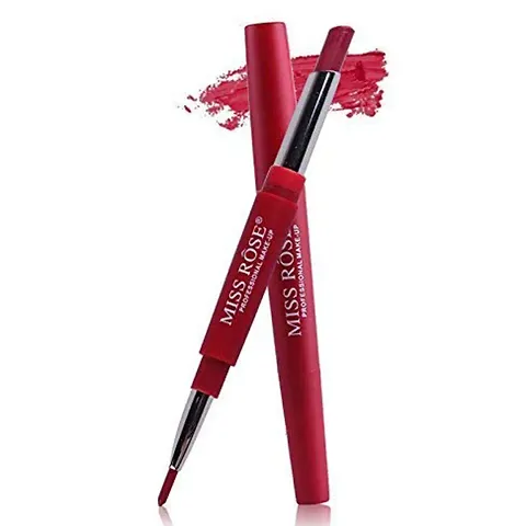 Miss Rose Lip Liner Pencils Waterproof Lip Liner Pencil Long-Lasting Pigments Lip Liner Pen Makeup Cosmetics-04, Matte Finish - Wine, 2.1 g
