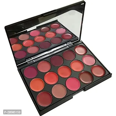 Miss Rose, Matte 15 Color Lip CreamPalette, Multi