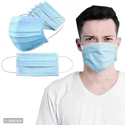 ACE N KING Antibacterial Printed 3ply Protective Mask With Triple Layer Protection For Men  Women - Pack Of 100-thumb0