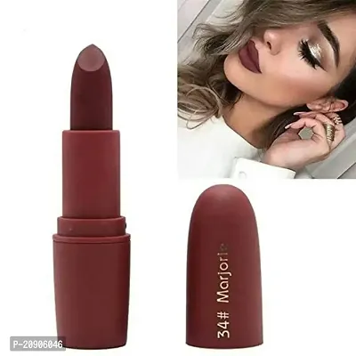 Miss rose Hot and Soft Matte Lipstick, Maroon, 3.4 g