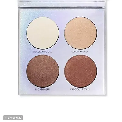 Miss Rose, Professional Makeup Glow Kit 4 Color Highlighter, Multicolor