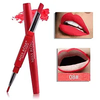 Miss Rose 2 In 1 Matte Lipstick with Lip Liner, 08, 2.1 g, Red-thumb1