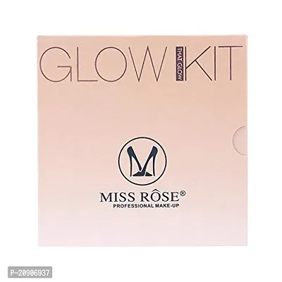 Miss Rose, Professional Makeup Glow Kit 4 Color Highlighter, Multicolor-thumb4