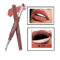 Miss rose 2in1 Lipstick With Lip Liner Muss Shade -39, brown, 2.1 g, Matte Finish-thumb1