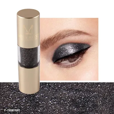 Miss Rose Sparkling and Shin Metallic Glitter  Glow Non-Transfer and Insta Dry?Waterproof Liquid Eyeshadow 7001-023 (Black)