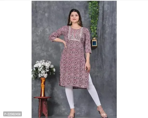 Stylish Rayon Kurti For Women-thumb0