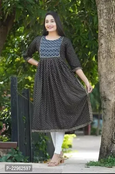 Stylish Rayon Kurti For Women-thumb0