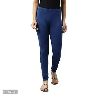 Reliable Cotton Elastane Solid Stretchable Leggings For Women