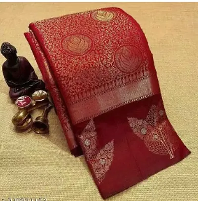 Stylish Art Silk Saree with Blouse piece For Women