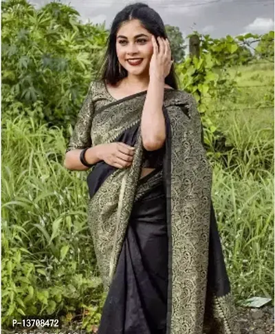 Stylish Art Silk Green Embellished Saree with Blouse piece For Women