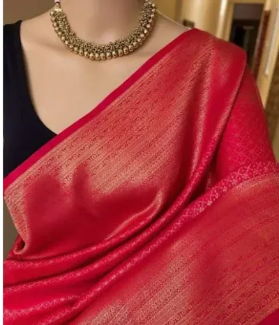 Stylish Art Silk Embellished Saree with Blouse piece For Women