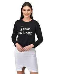 RAABTA FASHION Black Jesse Jackson Printed Full Sleeve T-Shirt-thumb2