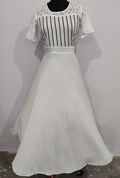 Long Printed - Solid Dresses