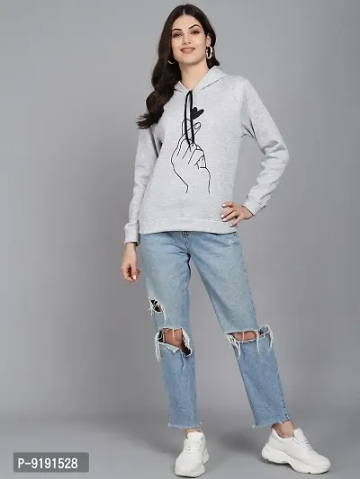 Women Stylish Self Pattern Sweatshirt