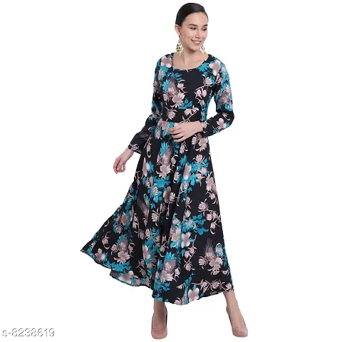 Floral Flared Maxi Dress