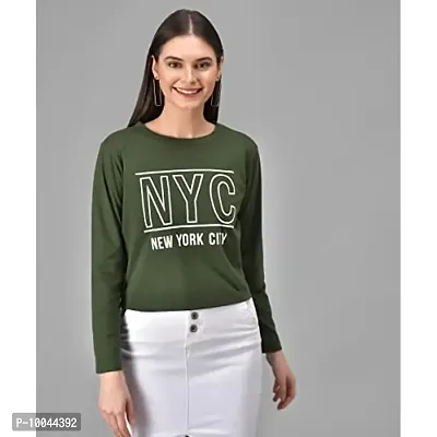 RAABTA FASHION Rama Green NYC Printed Full Sleeve T-Shirt-thumb0