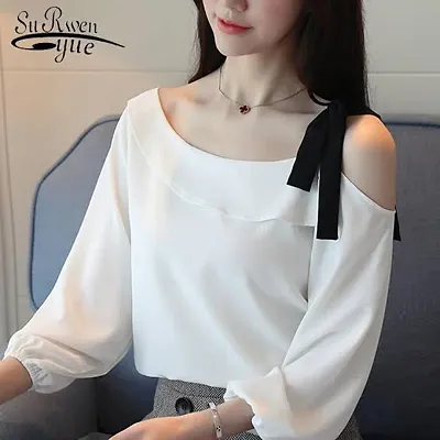 Raabta maroon best sale off shoulder top
