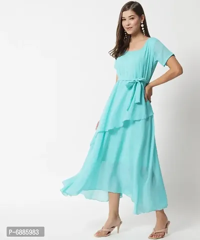 RAABTA SHEE GREEN TEAL_CUT LONG Gown