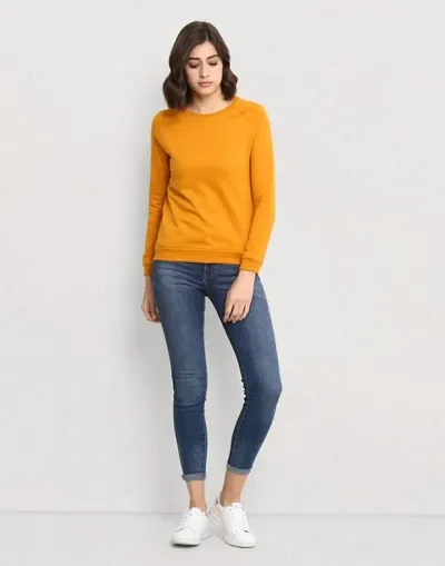 Classic Solid Sweatshirts for Women