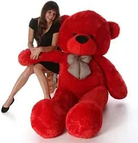 Soft Toys Lover Teddy Bear Red Colors Size 3 Feet Very Soft Teddy Bear - 91 cm (Red) - 0.5 inch (Red)-thumb1