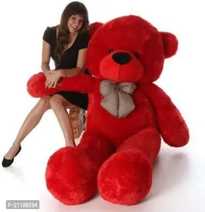 Soft Toys Lover Teddy Bear Red Colors Size 3 Feet Very Soft Teddy Bear - 91 cm (Red) - 0.5 inch (Red)-thumb2