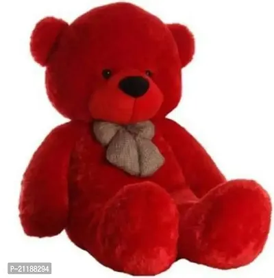Soft Toys Lover Teddy Bear Red Colors Size 3 Feet Very Soft Teddy Bear - 91 cm (Red) - 0.5 inch (Red)-thumb0