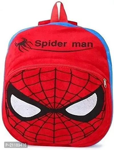 Fun Twist School Bag Red Spider Man 2 Pcs Combo Soft Bag Stuffed for Kids - 40cm or 15 Inch. (A001)-thumb2