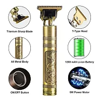 Buddha Trimmer Professional Rechargeable cordless Hair Trimmer  For Men Digital Adidash Watch Free Gift ( Pack Of 1)-thumb2