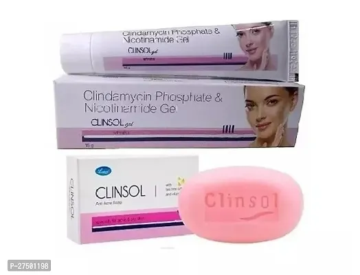 Clinsol gel for face 15gm  Clinsol Soap 75gm-thumb0