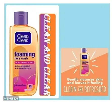 Clean Clear Foaming face Wash 150ml (Pack -1).